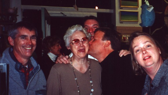 My grandmother at a great STUFF party in 2001.